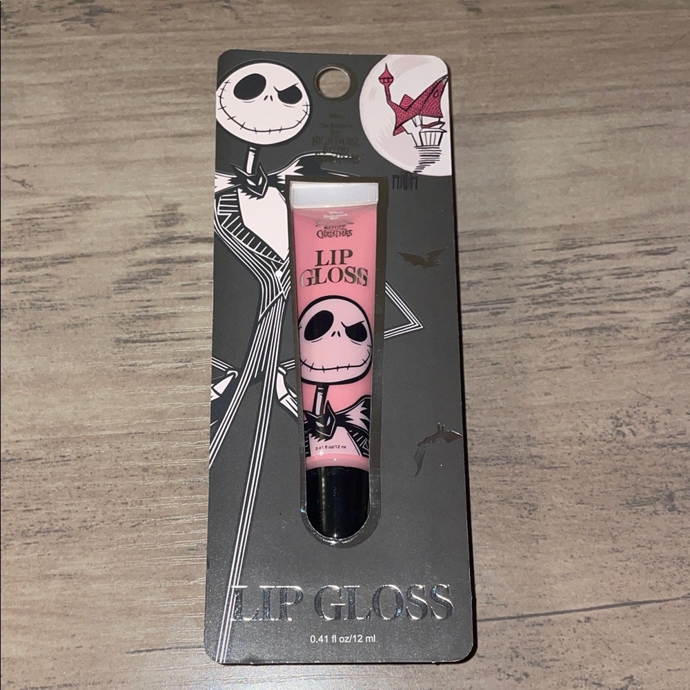 Disney Nightmare Before Christmas Jack Skellington Pink Lip Gloss – NWT